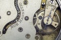 Antique pocket watch gears