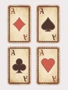 Vintage poker cards