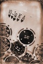 Vintage poker concept