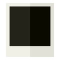 Vintage Polaroid Flat Icon Isolated on White