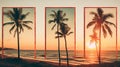 Vintage Polaroid Frames. Realistic Mockup Set with Empty Frames, Shadows, and Vintage Card Aesthetic Royalty Free Stock Photo