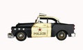 vintage police car toy Royalty Free Stock Photo