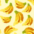 Vintage polygon banana pattern