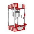 Vintage Popcorn Machine Isolated