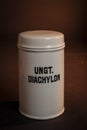 Vintage porcelain jar for Diachylon salve