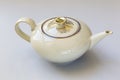 Teapot vintage porcelain with pure gold decoration