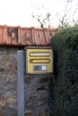 Vintage post box in a French campaign