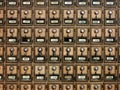 Vintage post-office boxes Royalty Free Stock Photo