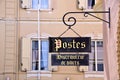 Vintage post sign, Monaco principality