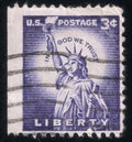 Vintage post stamp from USA Liberty