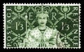 Vintage Postage Stamp Celebrating Queen`s Coronation