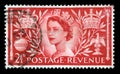 Vintage Postage Stamp Celebrating Queen`s Coronation