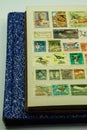 Vintage postage stamp collection