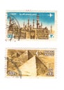 Vintage postage stamps from Egypt.