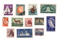 Vintage postage stamps from South Africa.