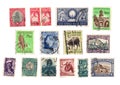 Vintage postage stamps from South Africa.