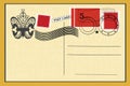 Vintage Postcard Royalty Free Stock Photo
