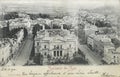Vintage postcard dating from the year 1900 showing an aerial view on the Bains de Spa