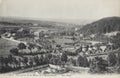 Vintage postcard dating from the year 1906, showing the `vue prise de la route de l`hippodrome de Spa la SauveniÃÂ¨re `, in the