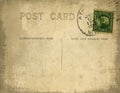 Vintage postcard with grungy background Royalty Free Stock Photo