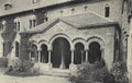 Vintage postcard showing the Abbaye d`Orval at the start of the 20th century Royalty Free Stock Photo