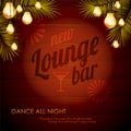 Vintage poster. Lounge club