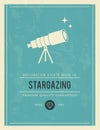 Vintage poster for stargazing