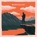 Vintage poster. Wanderlust.