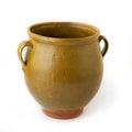 Vintage Pottery isolated over a white background Royalty Free Stock Photo