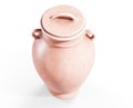 Vintage Pottery isolated over a white background 3d render Royalty Free Stock Photo