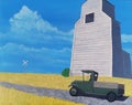 Vintage Prairie Grain Elevator and Truck.