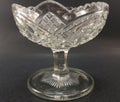 Vintage pressed depression glass candy dish