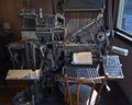 Vintage print machine from