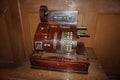 Vintage printing machine in the pharmacy-museum of Lviv.