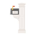 Vintage Private Post Box or Mailbox Icon