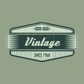 vintage product label design. Vector illustration decorative design