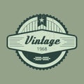 vintage product label design. Vector illustration decorative design Royalty Free Stock Photo