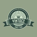 vintage product label design. Vector illustration decorative design Royalty Free Stock Photo