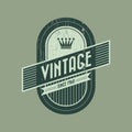 vintage product label design. Vector illustration decorative design Royalty Free Stock Photo
