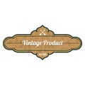 vintage product label. Vector illustration decorative design Royalty Free Stock Photo