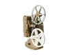 Vintage Projector and Film reels Royalty Free Stock Photo