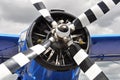 Vintage propeller airplane