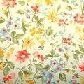 Vintage provance wallpaper with floral pattern Royalty Free Stock Photo