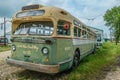 Vintage public transportation bus retro Royalty Free Stock Photo