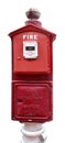 Vintage pull-down fire alarm box