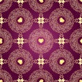 Vintage purple seamless pattern Royalty Free Stock Photo