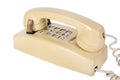 Vintage Push Button, Wired Telephone Royalty Free Stock Photo