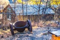Vintage Push Iron Mining Pot/Bucket Royalty Free Stock Photo