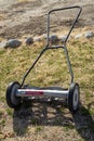 Vintage push lawn mower at Manzanar concentration camp California