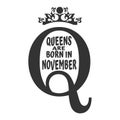 Vintage queen symbol. Motivation quote